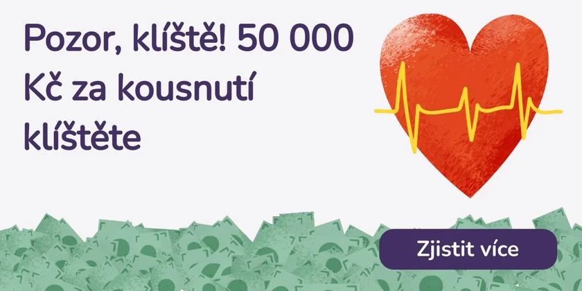 Pozor, klíště! 50 000 Kč za kousnutí klíštěte